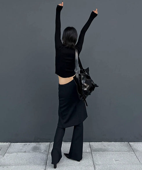 Faux Layered Pants
